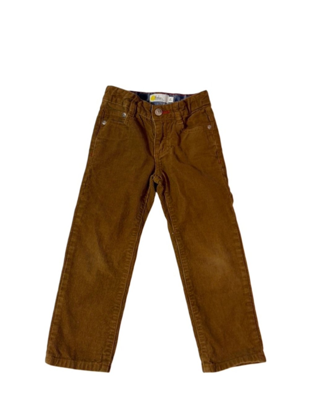 Boden Boys Corduroy Pants Brown Straight Leg 3Y 98cm Classic Fall